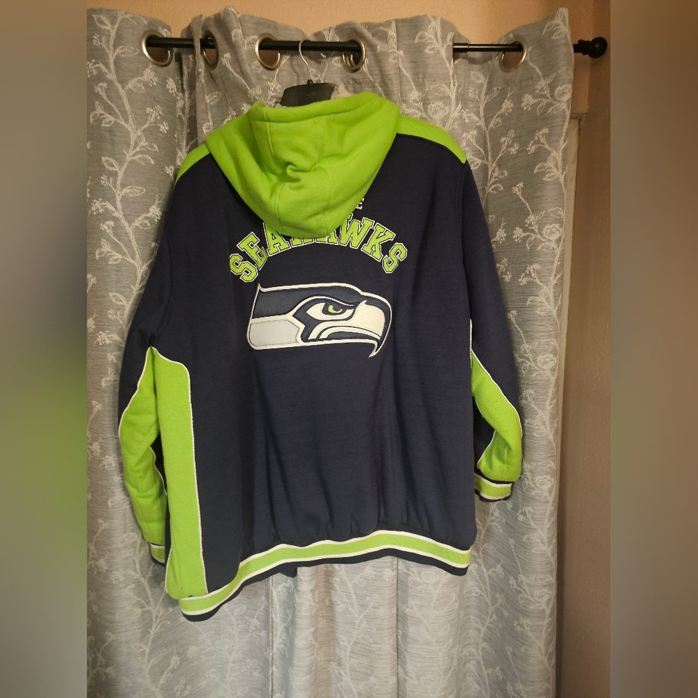 Men's Seattle Seahawks Heavyweight Coat Plus Size